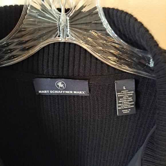 hart schaffner marx lightweight jacket cardigan sz large - Picture 4 of 4